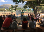 students in our outdoor classroom in the Killip Garden 